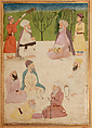 Portrait of Mian Mir and Mulla Shah, Attributed to Muhammad Musa, Watercolor on paper
